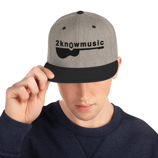 2KM Charcoal Snapback Hat